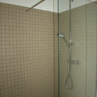 The spacious shower