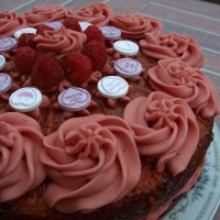 Love Heart Valentines Cake