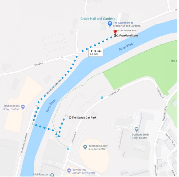 carpark walking map